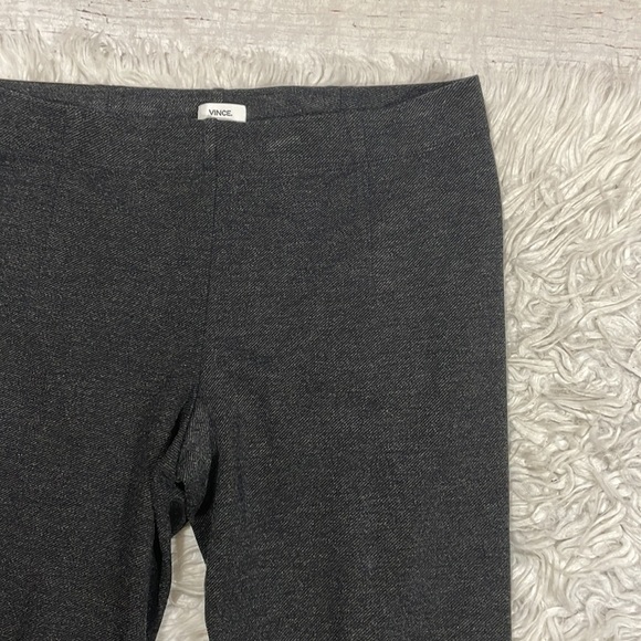 Vince Charcoal Gray Textured Stitch Front Seam Leggings - Picture 6 of 12